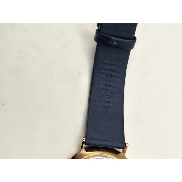 BKPPHS004 Ted Baker 42.5mm Phylipa Blue /Rose Gold Tone Watch. 8.5" Band - Picture 13 of 13